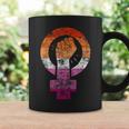 Lesbian Pride Flag Feminist Vintage Lesbian Flag Coffee Mug Gifts ideas