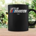 Let's Go Brandon Race Car Grunge Distressed Idea Coffee Mug Gifts ideas