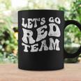 Let's Go Red Team Sports Spirit Game Football Lovers Coffee Mug Gifts ideas