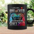 Level 6 Unlocked Awesome Since 2018 6Th Birthday Gaming Coffee Mug Gifts ideas
