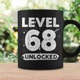 Level 68 Unlocked 68 Aniversario De Boda 68 Años Taza de café Ideas de regalos