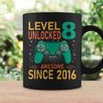 Level 8 Unlocked Birthday 8Th Birthday Gaming 8 Years Old Coffee Mug Gifts ideas