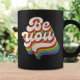 Lgbtq Be You Gay Pride Lgbt Ally Rainbow Flag Retro Vintage Coffee Mug Gifts ideas