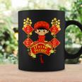 Li Xi Me Please Vietnamese Red Cute Ao Dai Boy Flowers Coffee Mug Gifts ideas