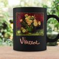 Still Life Bowl With Peonies And Roses By Vincent Van Gogh Coffee Mug Gifts ideas