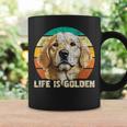 Life Is Golden Retro Vintage Dog Owner Canine Lover Coffee Mug Gifts ideas