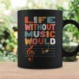 Life Without Music Would Be Flat Music Lover Coffee Mug Gifts ideas