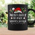 Most Likely To Race Santa's Sleigh Christmas Matching Family Coffee Mug Gifts ideas