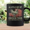 A Little Bit Of Chicken Fried Southern Style Usa Flag Coffee Mug Gifts ideas