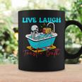 Live Laugh Toaster Bath Skeleton Coffee Mug Gifts ideas