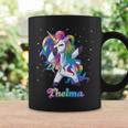 Thelma Name Personalisierbar Regenbogen-Einhorn Tupfen Personalisierbar Tassen Geschenkideen