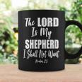 The Lord Is My Shepherd Psalm 23 Christian Bible Verse Coffee Mug Gifts ideas