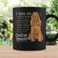 I Love My Cocker Spaniel Dog Mom Dad Coffee Mug Gifts ideas