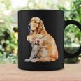 I Love Dad Patriotic Golden Retriever Canine Dog Lover Coffee Mug Gifts ideas