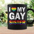 I Love My Gay Sister Equality Pride Lesbian Lgbt Coffee Mug Gifts ideas