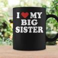 I Love Heart My Big Sister Red Heart Valentine's Day Coffee Mug Gifts ideas