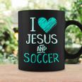 I Love Jesus And Soccer Christian Futbal Goalie Coffee Mug Gifts ideas