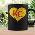 I Love Kansas City Heart Kc Football Vintage Coffee Mug Gifts ideas