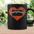 I Love Pennsylvania Cute State Pride Heart Coffee Mug Gifts ideas