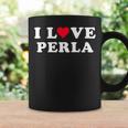 I Love Perla Matching Girlfriend & Boyfriend Perla Name Coffee Mug Gifts ideas