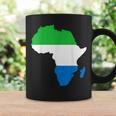 Love Sierra Leone With Sierra Leonean Flag In Africa Map Coffee Mug Gifts ideas