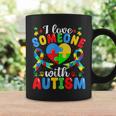 I Love Someone With Autism Awareness Heart Puzzle Pieces Coffee Mug Gifts ideas
