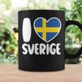 Love For Sweden Sverige Heart Flag Nordic Pride Coffee Mug Gifts ideas