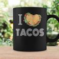 I Love Tacos 2 Tacos Make A Heart Taco Mexican Foodie Coffee Mug Gifts ideas