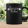 Love My Tribe Quote Mom Saying Heart Arrow Parent Text Coffee Mug Gifts ideas