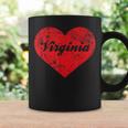 I Love Virginia Heart Southern State Pride Coffee Mug Gifts ideas