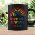 Love Will Always Win Pride Rainbow Kid Child Lgbt Quote Fun Coffee Mug Gifts ideas
