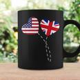 Loving Usa United Kingdom Flag Heart British Americans Love Coffee Mug Gifts ideas