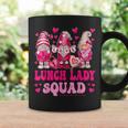 Lunch Lady Teacher Squad Valentines Day Gnomes Holding Heart Coffee Mug Gifts ideas