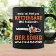 Lustiges Kettensägen-Holzfäller Tassen König des Holzmachens Geschenkideen