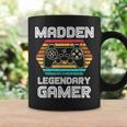 Madden Legendary Video Gamer Custom Name Personalized Gaming Coffee Mug Gifts ideas