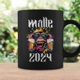 Malle 2024 Affe König Mallorca Crew Bier Urlaub Spruch Tassen Geschenkideen