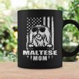 Maltese Mom Cool Vintage Retro Proud American Coffee Mug Gifts ideas