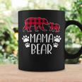 Mama Bear Christmas Pajama Red Buffalo Plaid Mother's Day Coffee Mug Gifts ideas