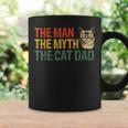 The Man The Myth The Cat Dad Cat Daddy Vintage Coffee Mug Gifts ideas