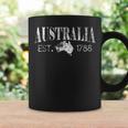 Mapa Australianointage Bandera Australiana Australia Est 1788 Taza de café Ideas de regalos