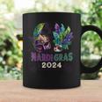 Mardi Gras 2024 Jester Feather Masks Carnival Parade Party Coffee Mug Gifts ideas