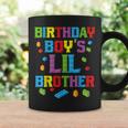 Master Builder Birthday Boy's Lil Brother Building Bricks Coffee Mug Gifts ideas