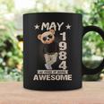May 40Th Birthday 1984 Awesome Teddy Bear Coffee Mug Gifts ideas