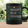 Mcnamara Family Name Naughty Nice Mcnamara Christmas List Coffee Mug Gifts ideas