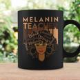 Melanin Teacher Black History Month Afro Black Teacher Women Coffee Mug Gifts ideas