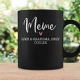 Meme Like A Grandma Only Cooler Heart Mother's Day Meme Coffee Mug Gifts ideas