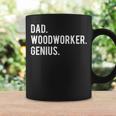 Mens Dad Woodworker Genius Woodworking Father Coffee Mug Gifts ideas