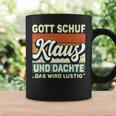 Men's Klaus Name Saying Gott Schuf Klaus Black Tassen Geschenkideen