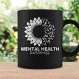 Mental Health Awareness Green Sunflower Mental Health Coffee Mug Gifts ideas