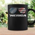 Merica Sunglasses & Us Stars & Stripes Flag 4Th July Coffee Mug Gifts ideas